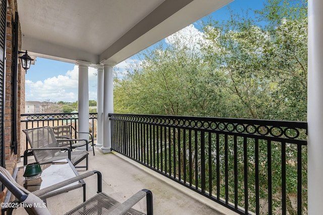 view of balcony