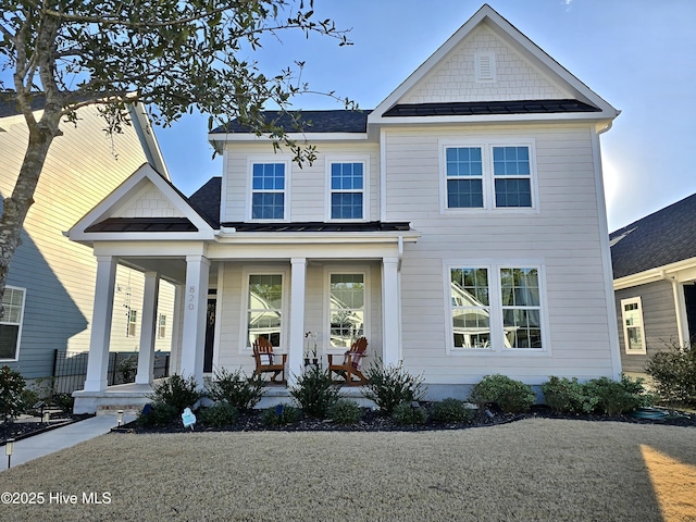 view of front of house featuring a porch