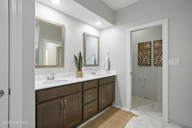 bathroom featuring vanity