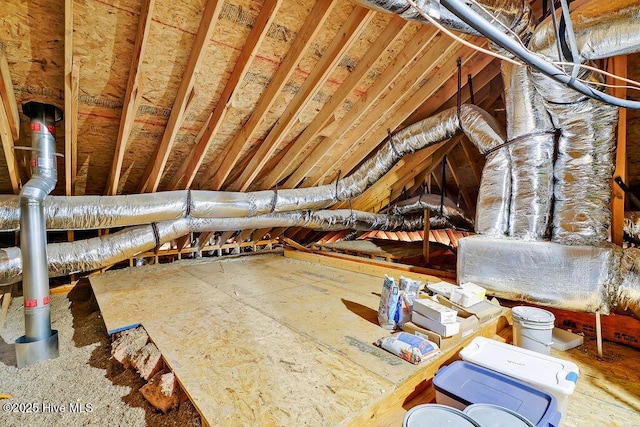 view of attic