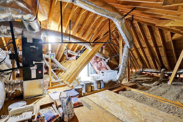 view of attic