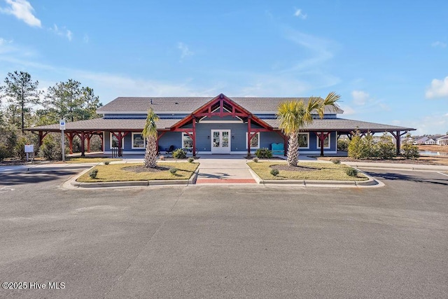 view of front of home with french doors