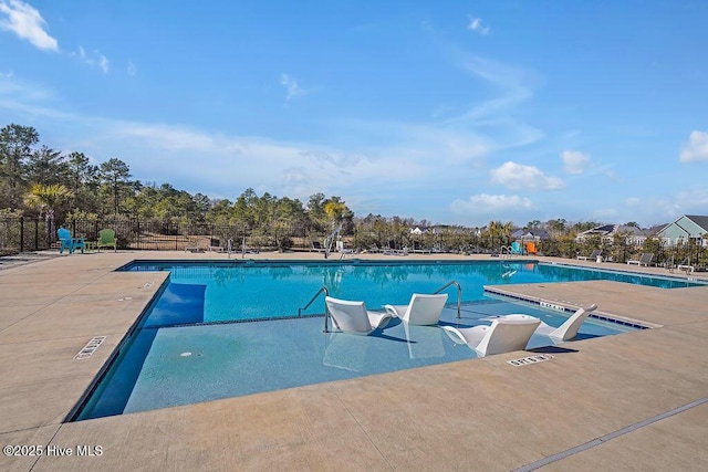 view of pool with a patio