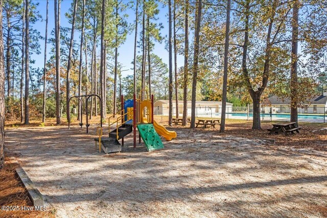 view of jungle gym