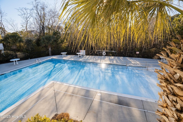 pool with fence