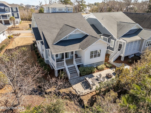 birds eye view of property featuring a residential view