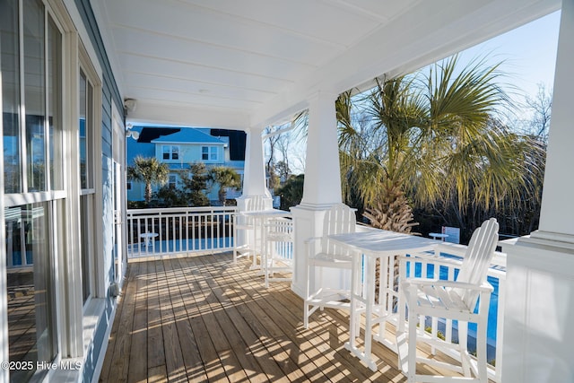view of deck