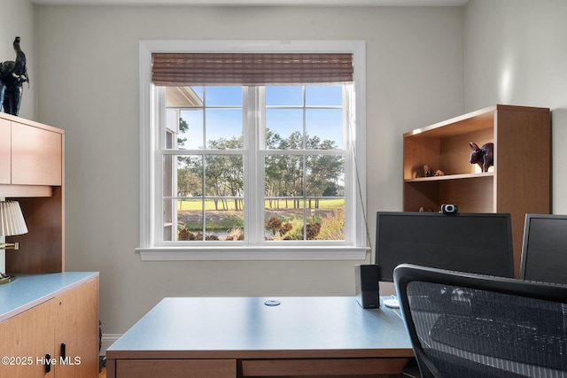 office area featuring a wealth of natural light