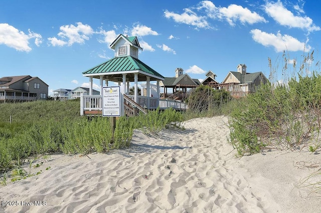 view of community with a gazebo