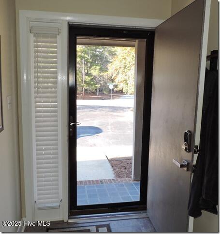 view of doorway to outside