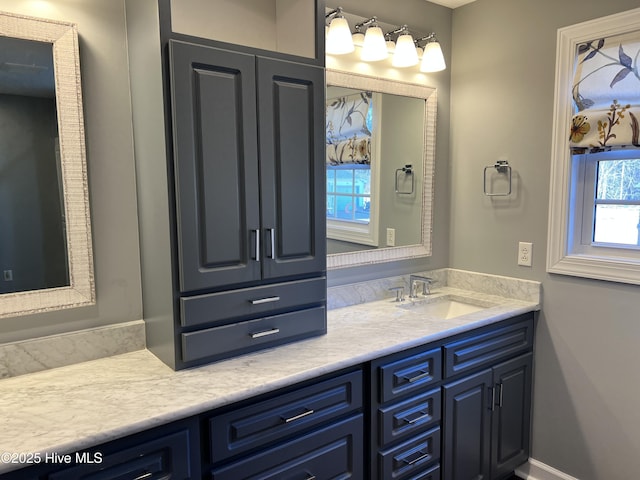 bathroom featuring vanity