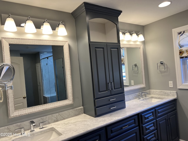 bathroom featuring vanity