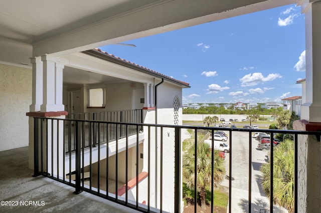 view of balcony