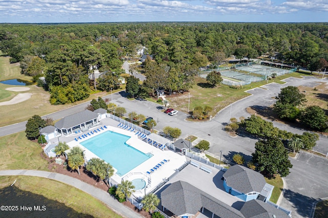 birds eye view of property