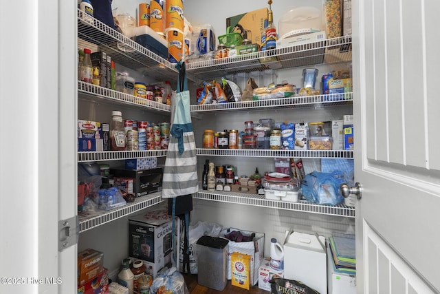 view of pantry