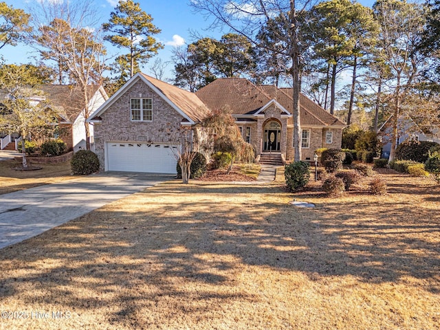 front facade featuring a garage