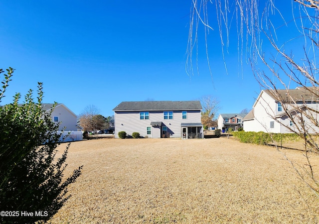 view of rear view of property