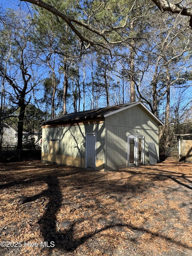 view of side of property