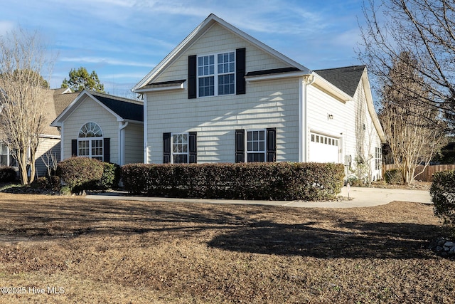 front of property featuring a garage