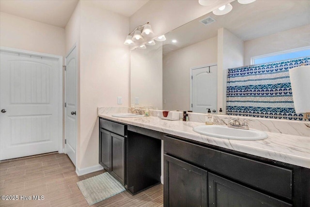 bathroom featuring vanity