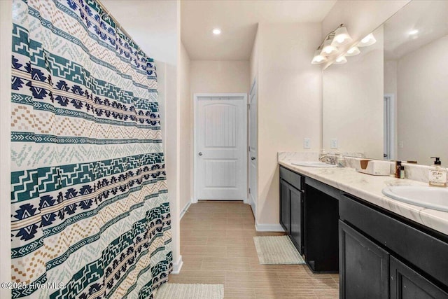 bathroom featuring vanity