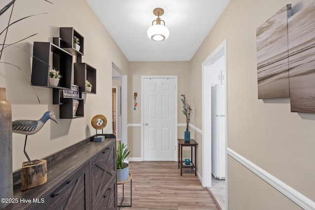 interior space featuring light hardwood / wood-style flooring