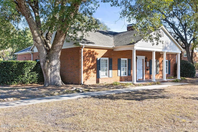 view of front of house with a porch