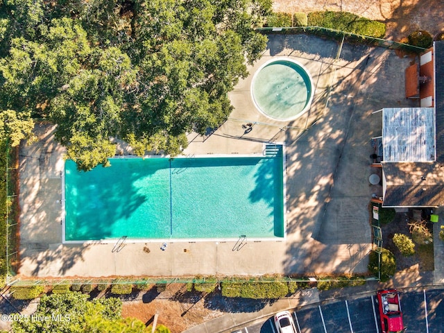 birds eye view of property