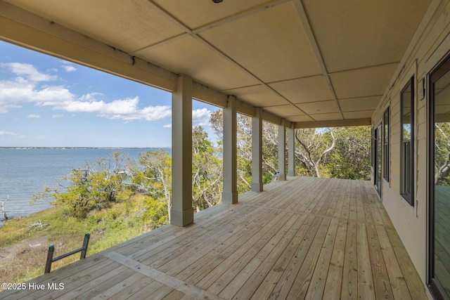 3804 Emerald Dr E, Emerald Isle, NC 28594 - wooden deck with a water view