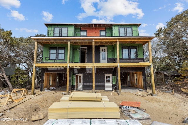 view of rear view of property