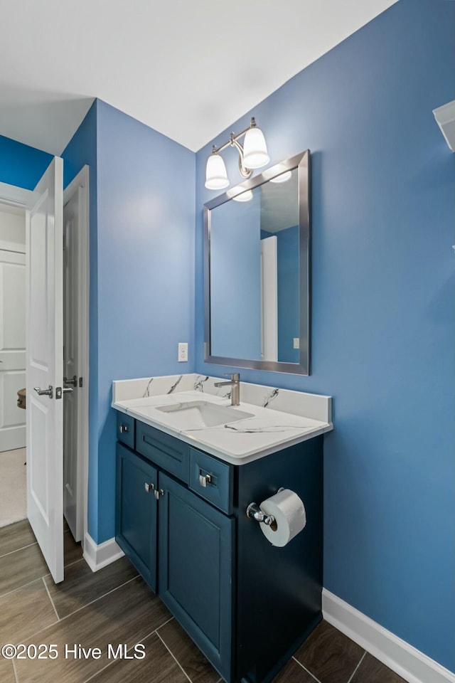 bathroom featuring vanity