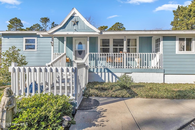 1126 Ccc Rd, Sneads Ferry, NC 28460 - view of front of property with covered porch