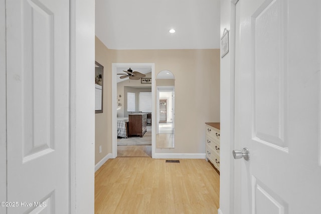 1126 Ccc Rd, Sneads Ferry, NC 28460 - hall with light wood-type flooring