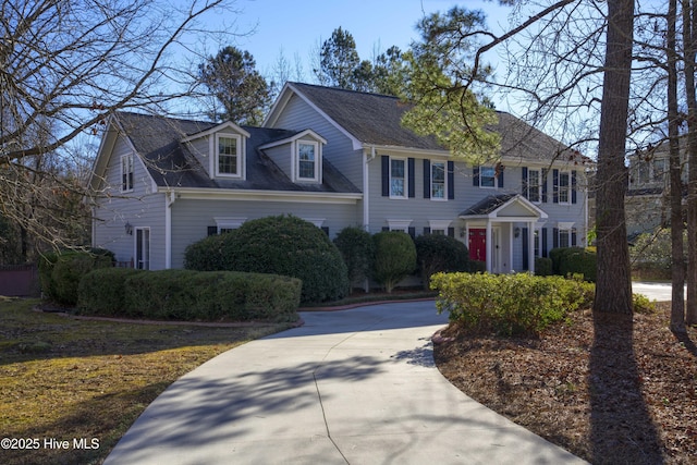 view of colonial inspired home