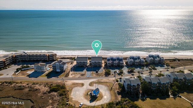 1788 New River Inlet Rd, North Topsail Beach, NC 28460 - aerial overview of property's location with expansive beach