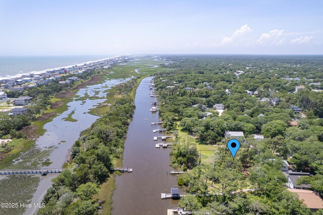 11 White Ln, Oak Island, NC 28465 - bird's eye view of a nearby body of water