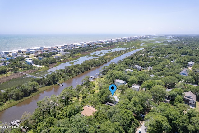 11 White Ln, Oak Island, NC 28465 - bird's eye view of a nearby body of water and a tree filled landscape