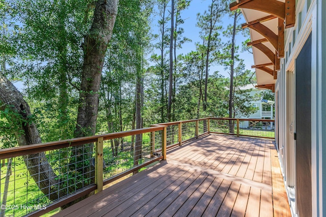 11 White Ln, Oak Island, NC 28465 - view of wooden deck