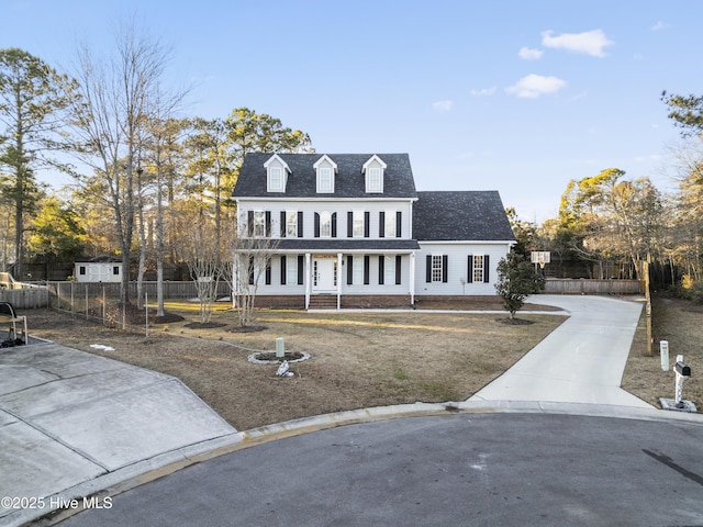 view of cape cod home