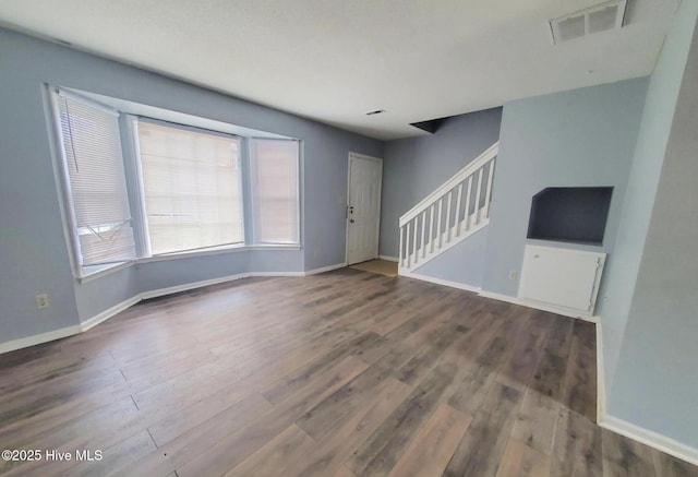 interior space featuring hardwood / wood-style floors