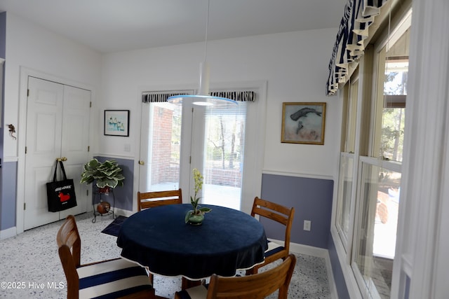 view of dining room