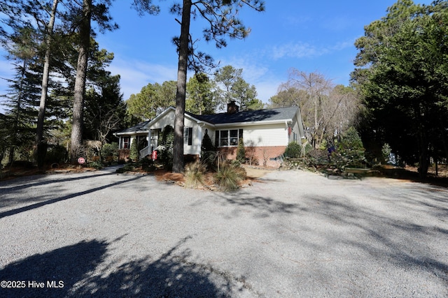 view of front of property