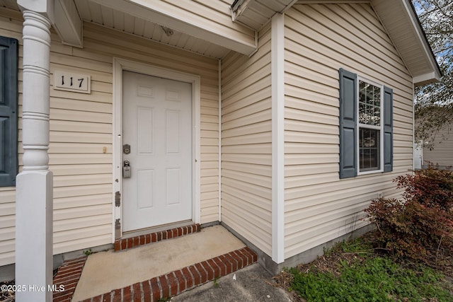 view of entrance to property