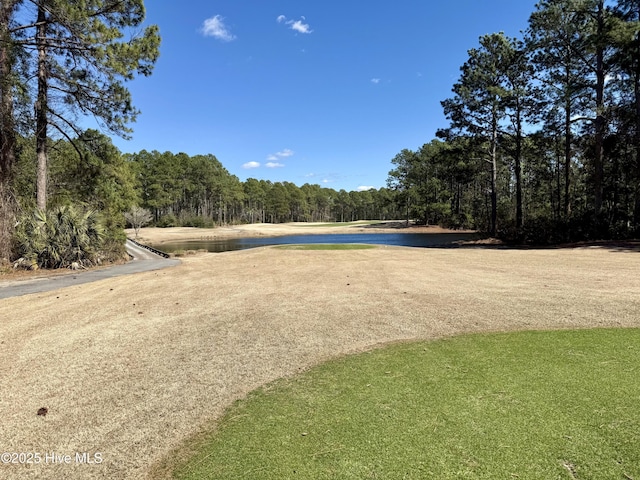 surrounding community with a wooded view