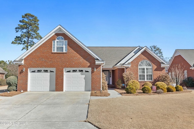 view of property with a garage