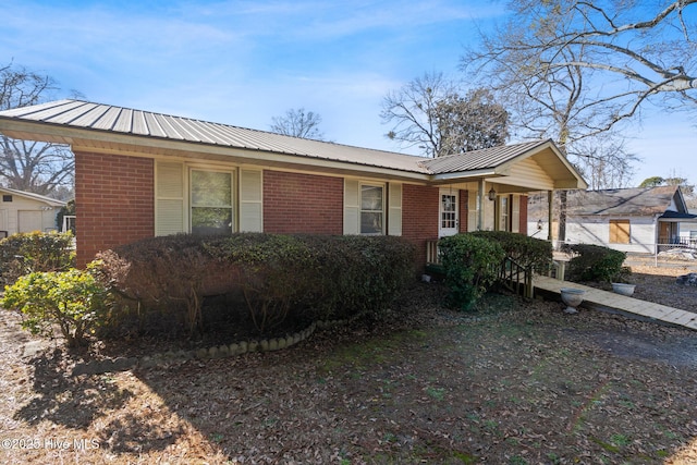 view of ranch-style home