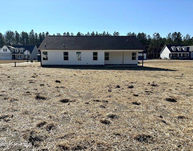 view of rear view of property