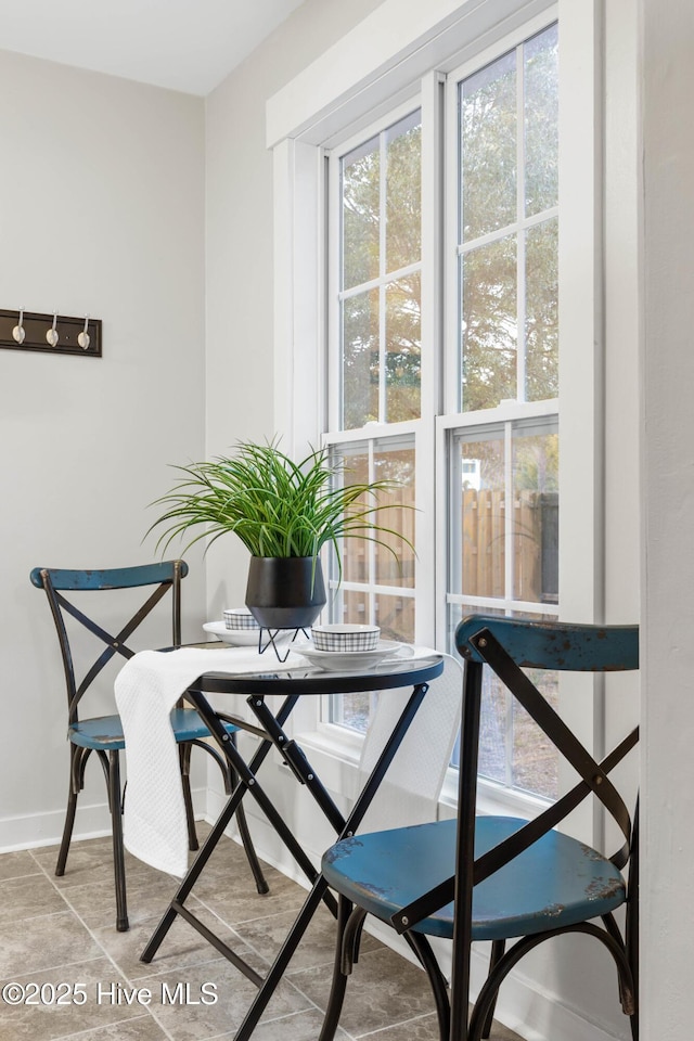 view of dining room