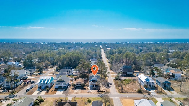 bird's eye view with a residential view