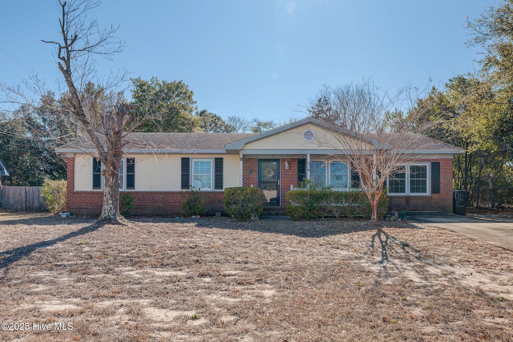 view of ranch-style home